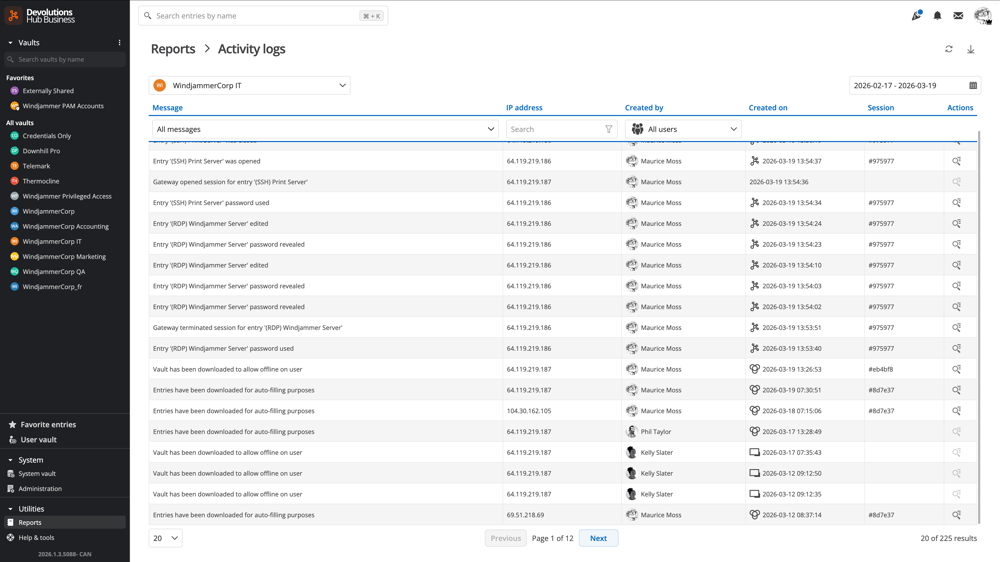 Run powerful reports and logs